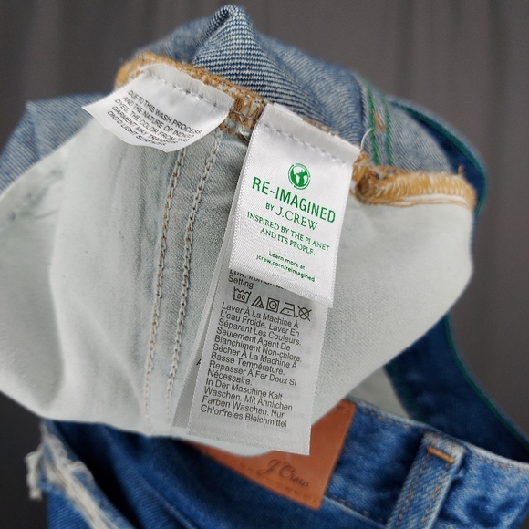 J. Crew Jeans 32P Petite Slouchy Boyfriend Distressed Blue Denim 32 Short NEW - Picture 12 of 12